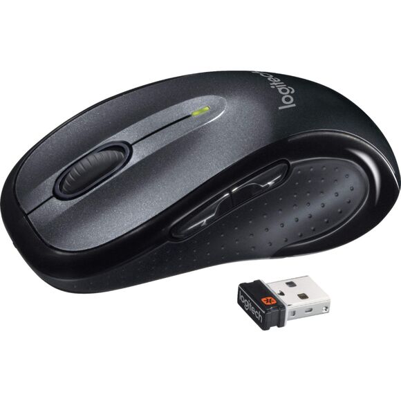 Logitech M510 Wireless Mouse w/ Receiver Control Plus Ergonomic new batteries - Picture 2 of 3